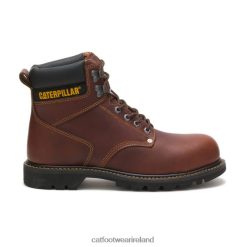 Cat Footwear Ireland 2N040Z19 Caterpillar Second Shift Steel Toe Work Boot Tan Men | Work Boots