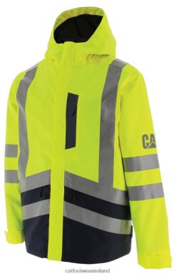 Cat Footwear Ireland 2N040Z220 Caterpillar Hi-Vis Rain Jacket Hi-Vis Yellow Men | Tops & Outerwear
