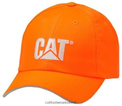 Cat Footwear Ireland 2N040Z253 Caterpillar Hi-Vis Trademark Cap Orange Men | Hat