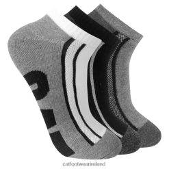 Cat Footwear Ireland 2N040Z259 Caterpillar Half Cushion Quarter Sock 3-Pack Multi Men | Sock