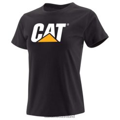 Cat Footwear Ireland 2N040Z322 Caterpillar Trademark Logo Tee Black Women | Tops & Outerwear