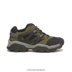 Caterpillar Boots Waterproof 2N040Z159 Caterpillar Reactor Sneaker Dark Olive/Black Men | Casual Chunky Sneakers