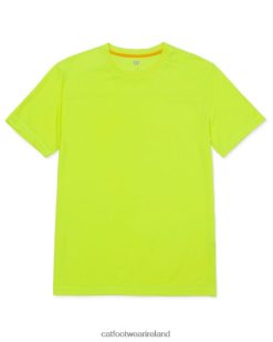 Caterpillar Boots Waterproof 2N040Z219 Caterpillar Coolmax Short Sleeve Tee Hi-Vis Yellow Men | Tops & Outerwear