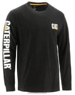 Caterpillar Boots Waterproof 2N040Z225 Caterpillar Trademark Banner Long Sleeve Tee Black Men | Tops & Outerwear