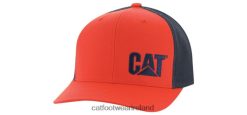 Caterpillar Boots Waterproof 2N040Z258 Caterpillar Cat Trademark Trucker Hat Orange Men | Hat
