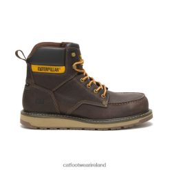 Caterpillar Boots Waterproof 2N040Z51 Caterpillar Calibrate Steel Toe Work Boot Leather Brown Men | Work Boots