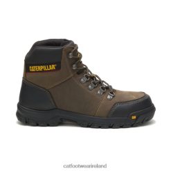 Caterpillar Boots Waterproof 2N040Z66 Caterpillar Outline Steel Toe Work Boot Dark Gull Grey Men | Work Boots
