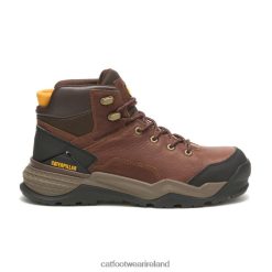 Caterpillar Boots Waterproof 2N040Z72 Caterpillar Provoke Mid Waterproof Alloy Toe Work Boot Oak Men | Work Boots