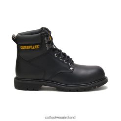 Caterpillar Work Boots Ireland 2N040Z17 Caterpillar Second Shift Steel Toe Work Boot Black Men | Work Boots