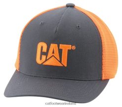 Caterpillar Work Boots Ireland 2N040Z254 Caterpillar Hi-Vis Mesh Cap Hi-Vis Orange Men | Hat