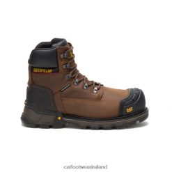 Caterpillar Work Boots Ireland 2N040Z26 Caterpillar Excavator XL 6" Waterproof Composite Toe Work Boot Dark Brown Men | Work Boots
