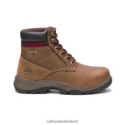 Caterpillar Work Boots Ireland 2N040Z284 Caterpillar Dryverse 6" Waterproof Steel Toe Work Boot Dark Brown Women | Work Boots