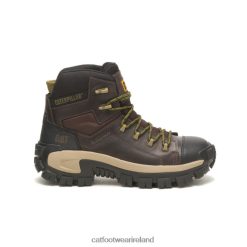 Caterpillar Work Boots Ireland 2N040Z2 Caterpillar Invader Hiker Waterproof Composite Toe Work Boot Coffee Bean Men | Work Boots