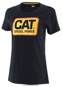 Caterpillar Work Boots Ireland 2N040Z314 Caterpillar Diesel Power Tee Black Women | Tops & Outerwear
