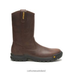 Caterpillar Work Boots Ireland 2N040Z56 Caterpillar Drawbar Pull-On Work Boot Summer Brown Men | Work Boots