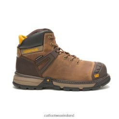 Caterpillar Work Boots Ireland 2N040Z59 Caterpillar Excavator Superlite Waterproof Soft Toe Work Boot Dark Beige Men | Work Boots
