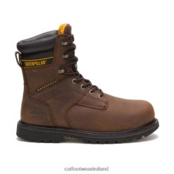 Caterpillar Work Boots Ireland 2N040Z68 Caterpillar Salvo 8" Waterproof Steel Toe Thinsulate Work Boot Dark Brown Men | Work Boots
