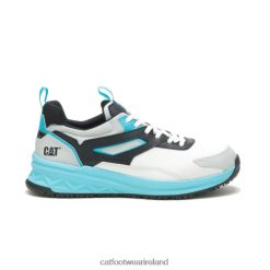 Caterpillar Work Boots Ireland 2N040Z83 Caterpillar Streamline Runner Carbon Composite Toe Work Shoe Bright White/Blue Men | Work Shoes